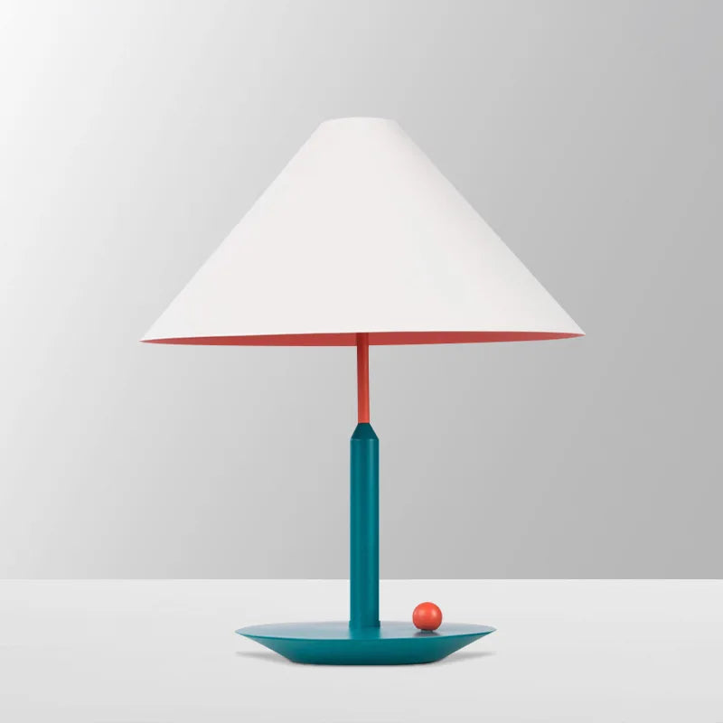 Lampe de Table Bambou Forme Chapeau Style Nordique