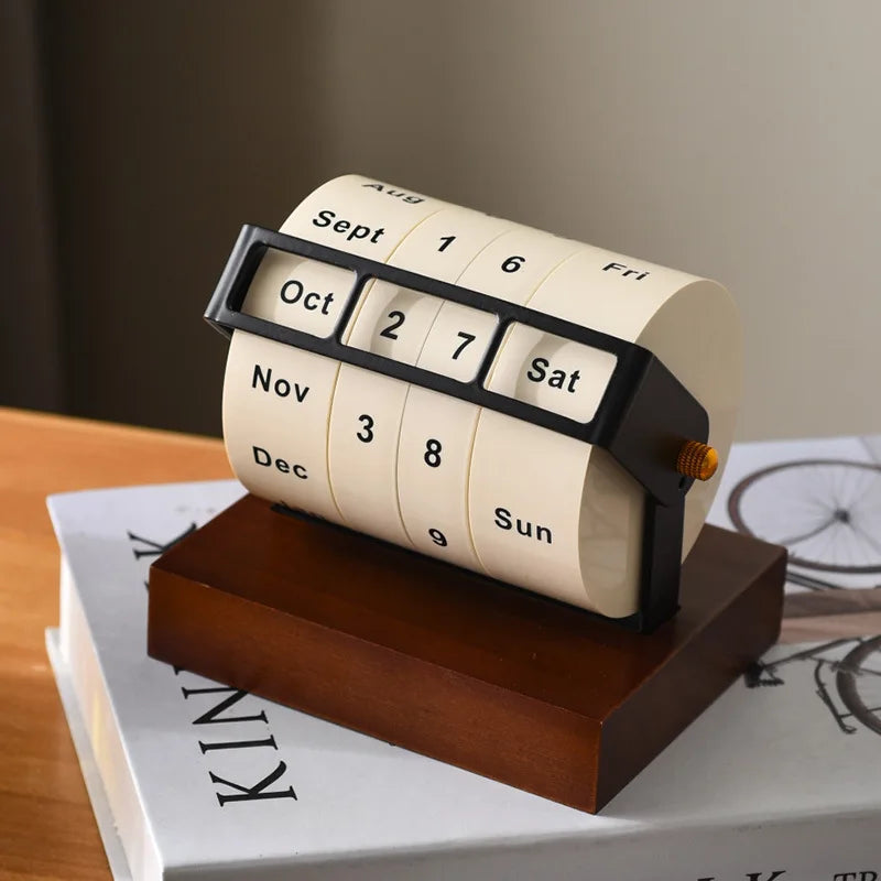 Calendrier Perpétuel Rotatif Grande Roue pour Bureau