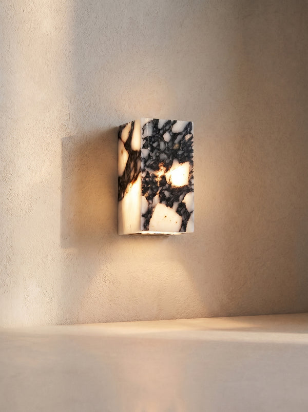 Applique Murale Marbre Naturel Espagnol Carrée LED